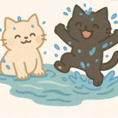 [LINEスタンプ] ふわねこ日和・サマーデイズ