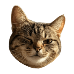 [LINEスタンプ] 猫の顔だけ！