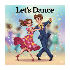 [LINEスタンプ] 社交ダンスカップル