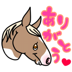 [LINEスタンプ] 気持ちを伝えてくれるお馬さん