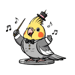[LINEスタンプ] 歌うのが好きなオカメインコのスタンプ