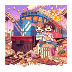 [LINEスタンプ] ロマンティック鉄道2025❤️19