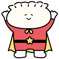 [LINEスタンプ] テンシンレンジャー_ぎょうざ