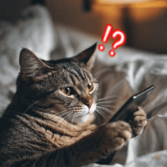 [LINEスタンプ] 動く！猫でリアクション
