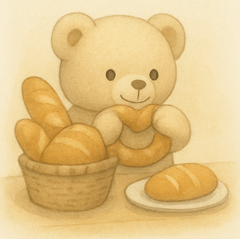 [LINEスタンプ] パン好きなくまさん