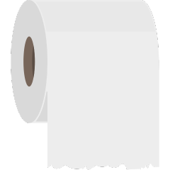 [LINEスタンプ] トイレットペーパーひらがな（あ〜よ）