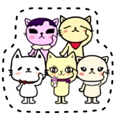 [LINEスタンプ] にゃんこぽんフレンズ〜修正版