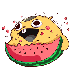 [LINEスタンプ] かんたんマーモット～夏～