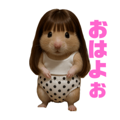 [LINEスタンプ] ハムハムの日常5