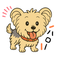 [LINEスタンプ] ぽっちゃりヨーキースタンプ