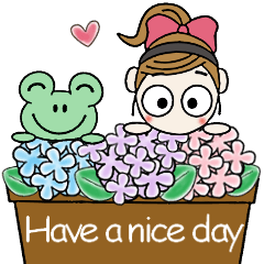 [LINEスタンプ] おちゃめの毎日使える♡梅雨から夏の気持ち