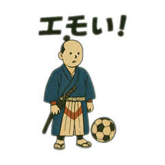 [LINEスタンプ] サッカー侍の若者言葉スタンプ