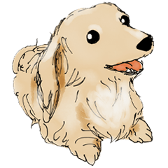 [LINEスタンプ] ミニチュアダックスフンドのモカ君