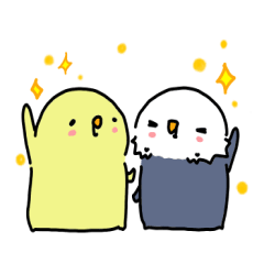 [LINEスタンプ] ひな＆つっきーの日常スタンプ 第2弾