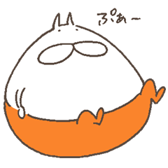 [LINEスタンプ] ねこタイツのゆるく大きめ