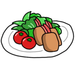 [LINEスタンプ] 食べたい洋食リクエスト