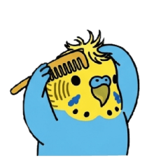 [LINEスタンプ] セキセイインコの楽しい1日