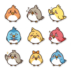 [LINEスタンプ] カラ鳥スタンプ