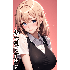 [LINEスタンプ] 恥ずかしがり屋の女の子の日常