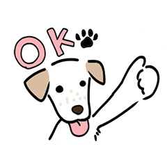[LINEスタンプ] 元気なラブラドールmix犬の動くスタンプ v2