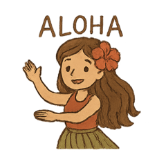 [LINEスタンプ] 可愛くて暖かいイラストの大人フラガール♡