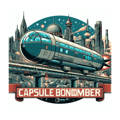 [LINEスタンプ] カプセルモノレール『BOMBERS 』発進！