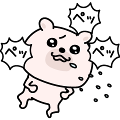 [LINEスタンプ] くまちゅーん生意気なやつ