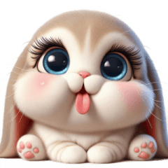 [LINEスタンプ] ヤンチャうさぎ・超オーバーリアクション