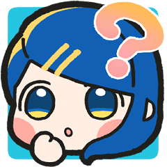 [LINEスタンプ] 青い髪の毛の女の子【文字無し】