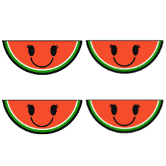 [LINEスタンプ] 動くスイカちゃんスタンプ
