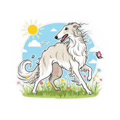 [LINEスタンプ] ボルゾイと過ごすきらめく、日本の夏