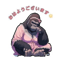 [LINEスタンプ] ゴリラのある生活
