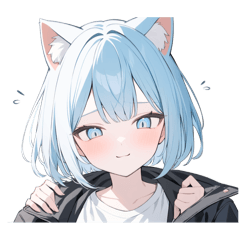 [LINEスタンプ] ねこ耳ロックガール