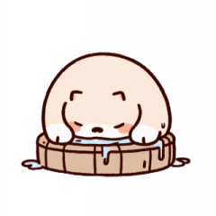 [LINEスタンプ] お風呂猫 ありがとう,