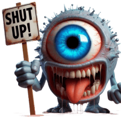 [LINEスタンプ] 目玉モンスター感情崩壊,