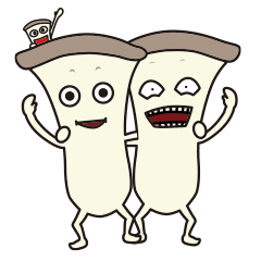 [LINEスタンプ] 感情爆発！エリンギ怪人