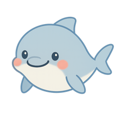 [LINEスタンプ] 毎日つかえる！ゆるかわバンドウイルカ