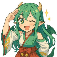 [LINEスタンプ] 爆笑！竜人きたり～ちゃんの毎日