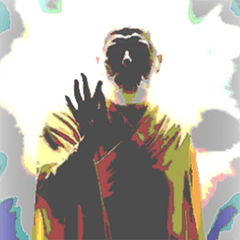 [LINEスタンプ] トーク画面の仙人【動く背景】