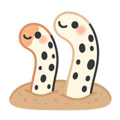 [LINEスタンプ] ゆるかわチンアナゴの日常スタンプ