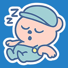 [LINEスタンプ] 不機嫌水色くま