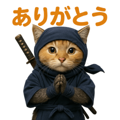 [LINEスタンプ] かわいい忍者のキメラのスタンプ 002