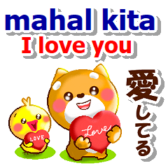 [LINEスタンプ] タガログ語,英語,日本語.コタとピヨ連絡用