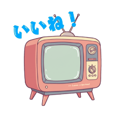 [LINEスタンプ] レトロでキュート