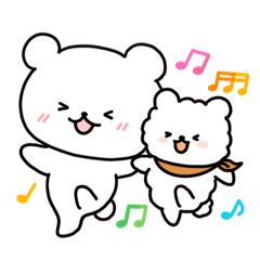 [LINEスタンプ] 白いこぐま⭐︎こぐぷぅとおともだち