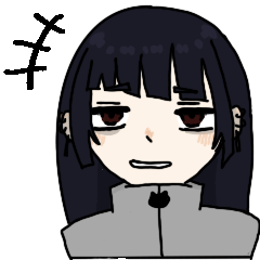 [LINEスタンプ] 黒ジャージの女の子