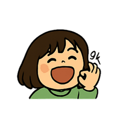 [LINEスタンプ] 毎日使える表情豊かなボブの女の子スタンプ