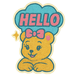 [LINEスタンプ] 80'sレトロでポップなキラキラくまちゃん
