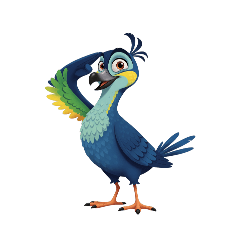[LINEスタンプ] 【敬礼鳥 1】