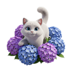 [LINEスタンプ] 1年中使える3Dネコ